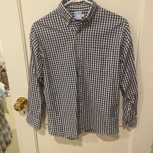 Bella Bliss Black and White Casual Button Down Shirt Boys Size 12